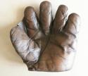 View the image: Spalding Full Web Brown Gray Front