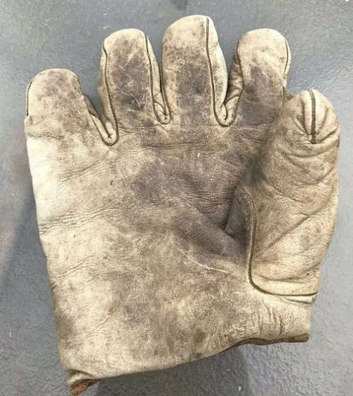 Spalding 1 Inch Web White Lefty Front