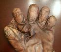 View the image: Spalding Full Web Brown Front