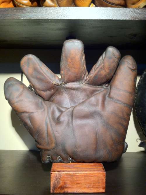 Spalding Laced Web Brown Front