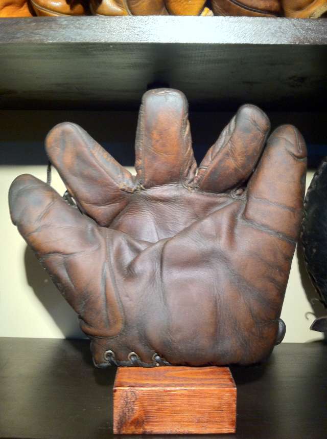 Spalding Laced Web Brown Front