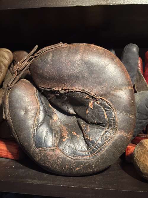 Thomas E. Wilson Patched Pocket Catchers Mitt Front