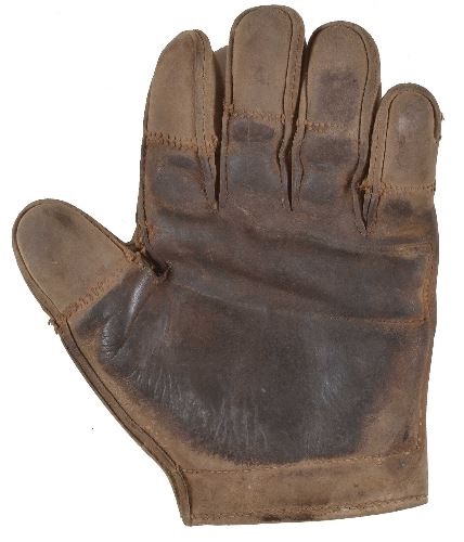c. 1890's Tipped Finger Catchers Glove Front