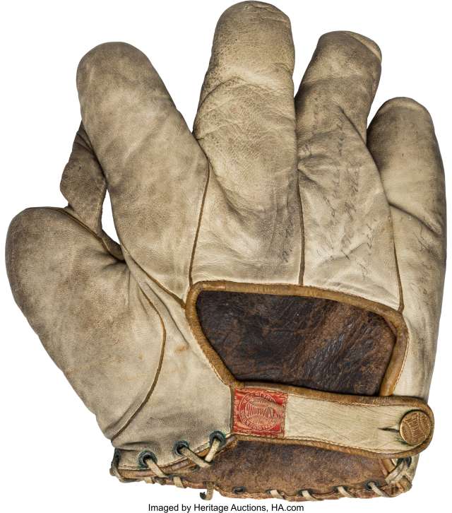 Babe Ruth Spalding Game Used Glove Back