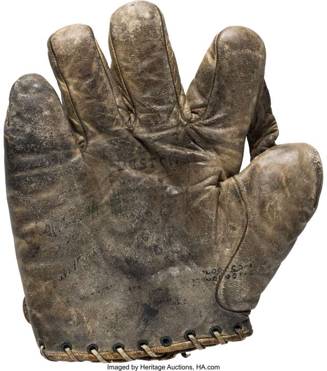 Babe Ruth Spalding Game Used Glove Front