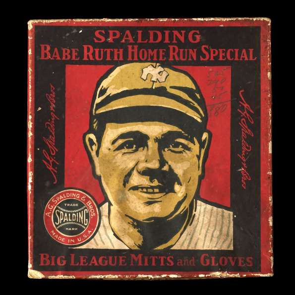 Babe Ruth Spalding MP Home Run Special Fielders Glove Box