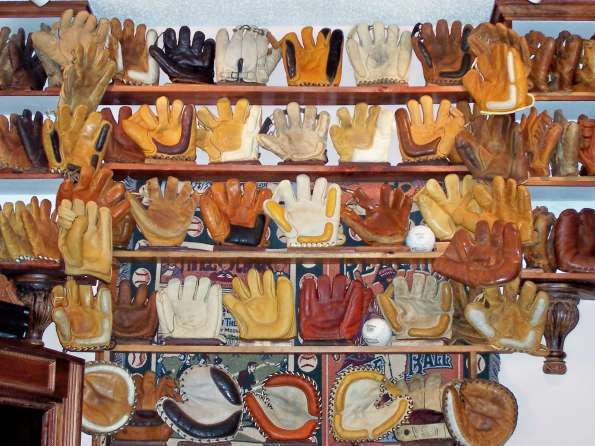 Dave Cunningham Softball Glove Display