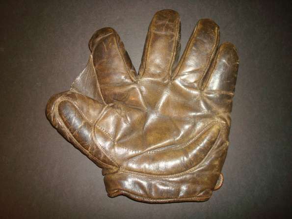 Early 1900's A.J. Reach Crescent Glove Dark Brown Front