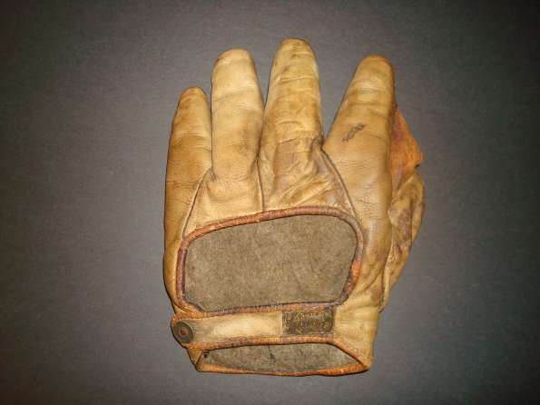 Early 1900's A.J. Reach Crescent Glove Light Brown Back