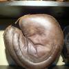 Early 1900's Crescent Catchers Mitt Brown Front