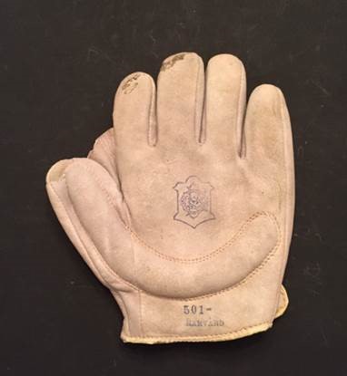 Early 1900's NSG Co. Harvard 501 Crescent Glove Front