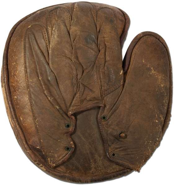 Hook and Eye Back Catchers Mitt Back Early Gloves & Mitts Baseball