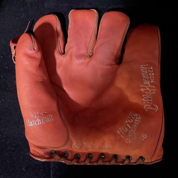 Billy Herman Hutch 40 Front Hutch Baseball Glove Collector Gallery Baseball Glove Collector