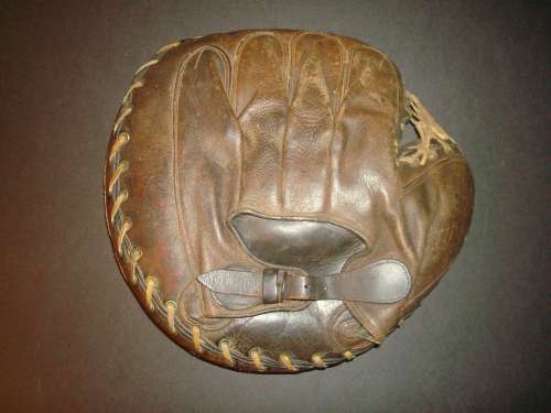 J.A. Peach Catchers Mitt Back