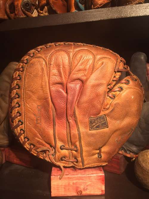 James W. Brine Catchers Mitt Back