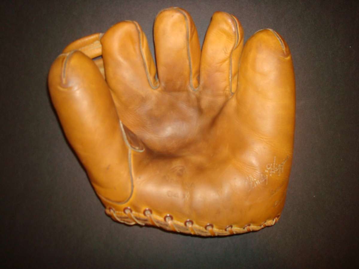 Pinky Higgins Nokona G47 Front Nokona Baseball Glove Collector