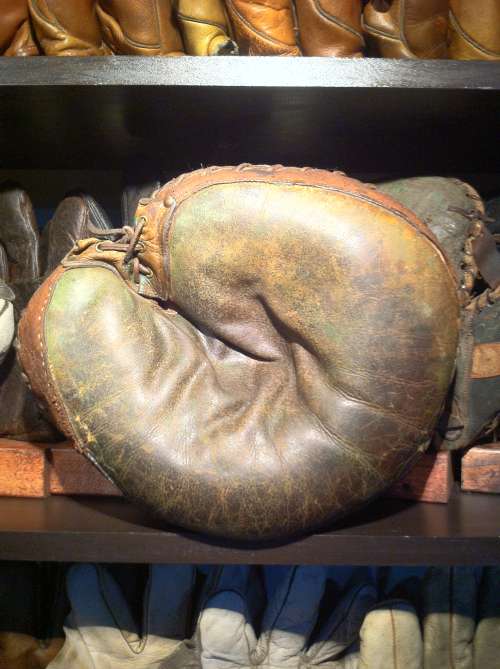 Green Faced Catchers Mitt Front