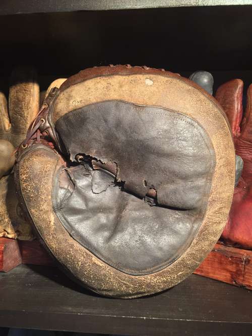 Patched Pocket Catchers Mitt Front