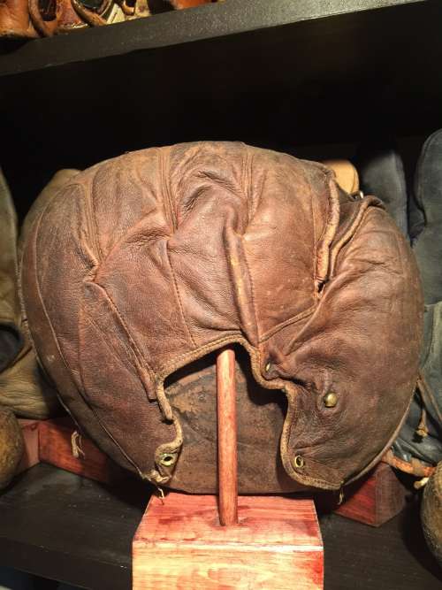 Patched Pocket Lace Back Catchers Mitt Back