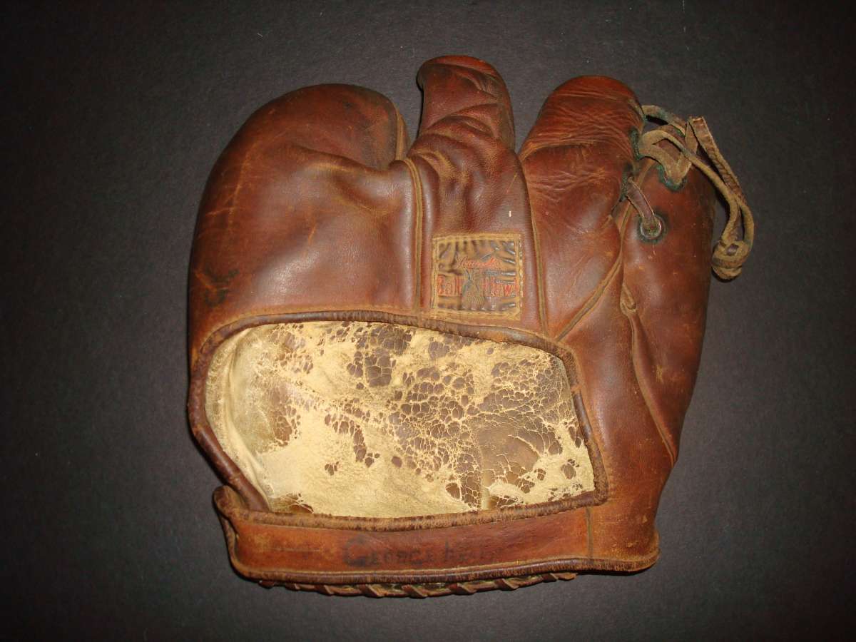 Leacock 304G Back Pre War 3 Fingers Baseball Glove Collector