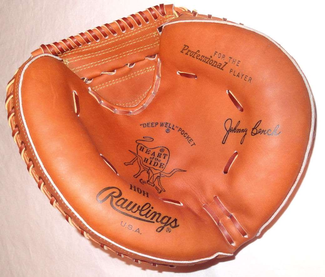 Johnny Bench Rawlings HOH Front Catchers Mitts Rawlings Baseball
