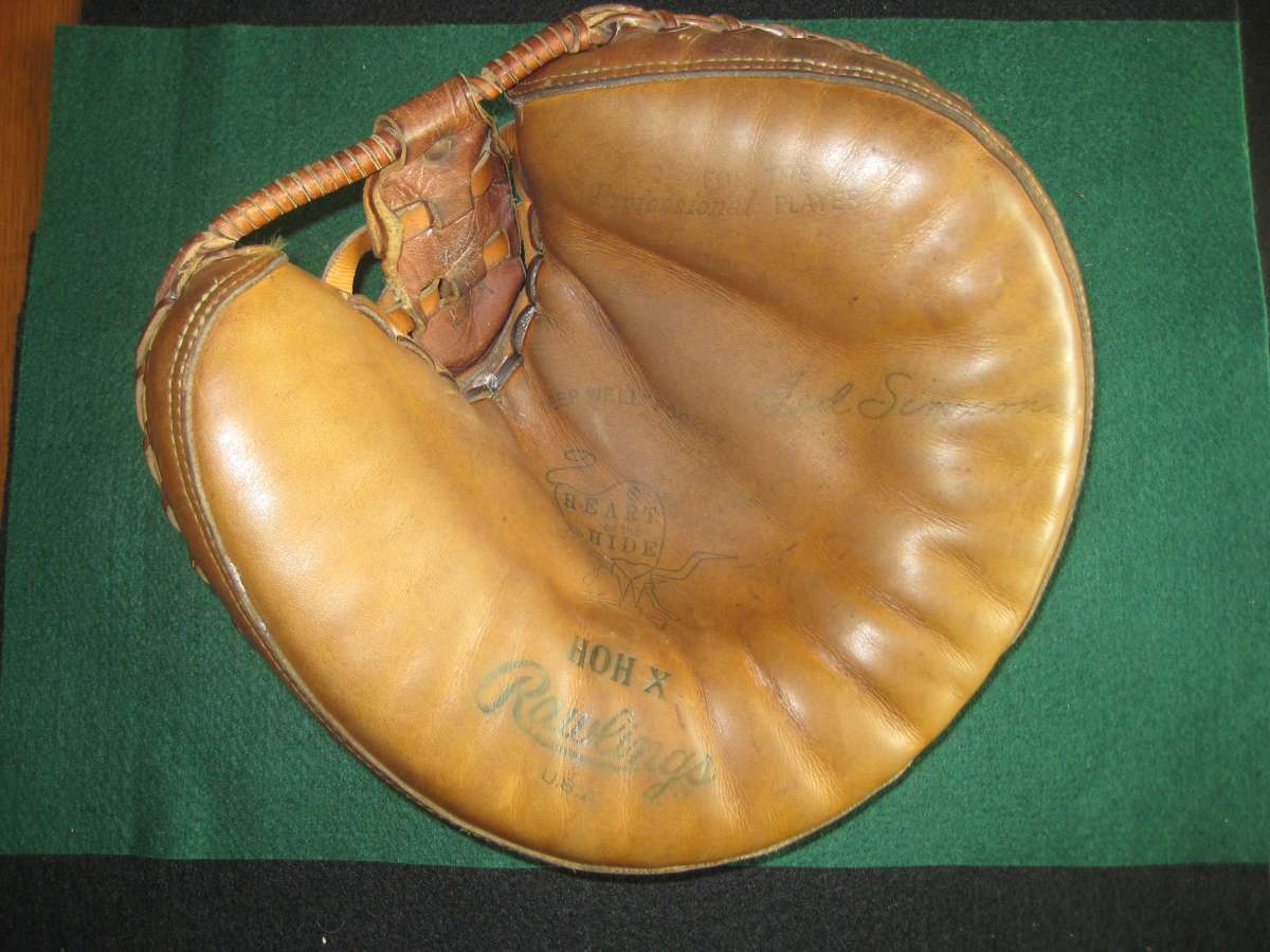 Ted Simmons Rawlings HOH X Front Catchers Mitts Rawlings Baseball
