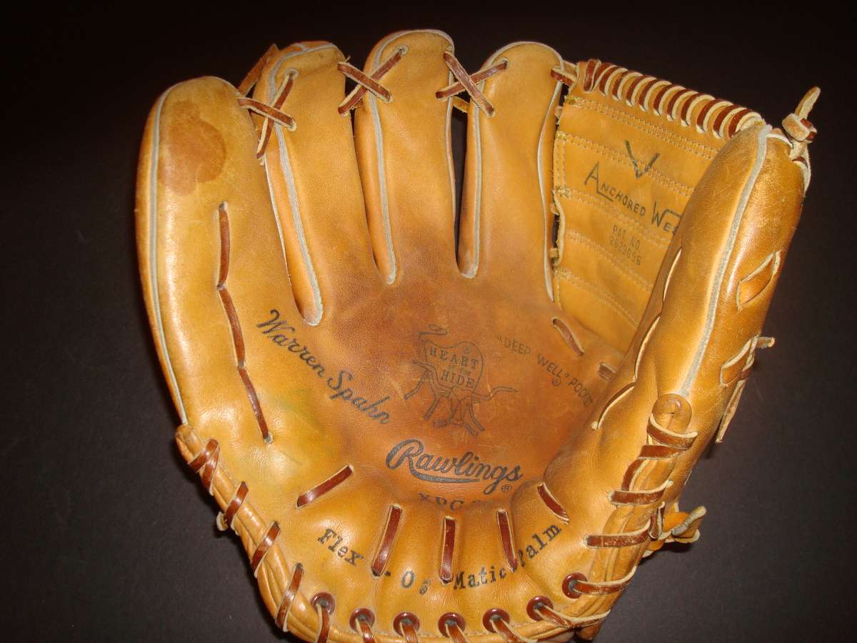 Warren Spahn Rawlings XPG3 Heart of the Hide Front Rawlings