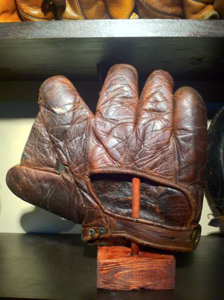A J Reach Full Web Dark Brown Lefty Back Reach Baseball Glove 