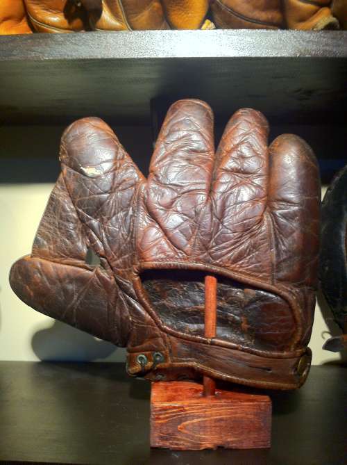 A.J. Reach Full Web Dark Brown Lefty Back