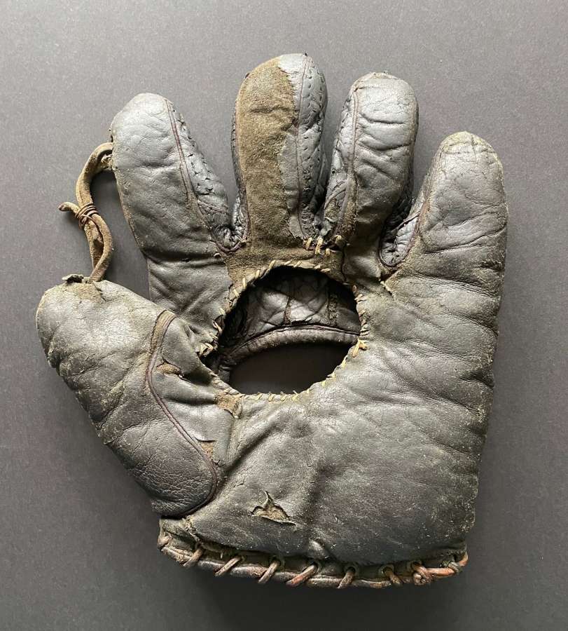A J Reach Hole in Palm Front Reach Baseball Glove Collector Gallery