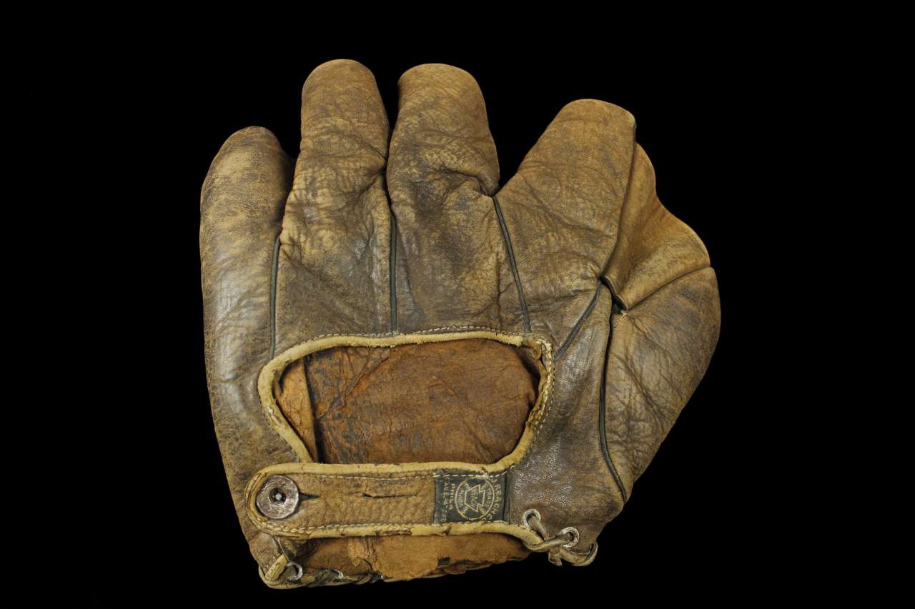 A.J. Reach Light Brown Full  Back Reach Baseball Glove Collector