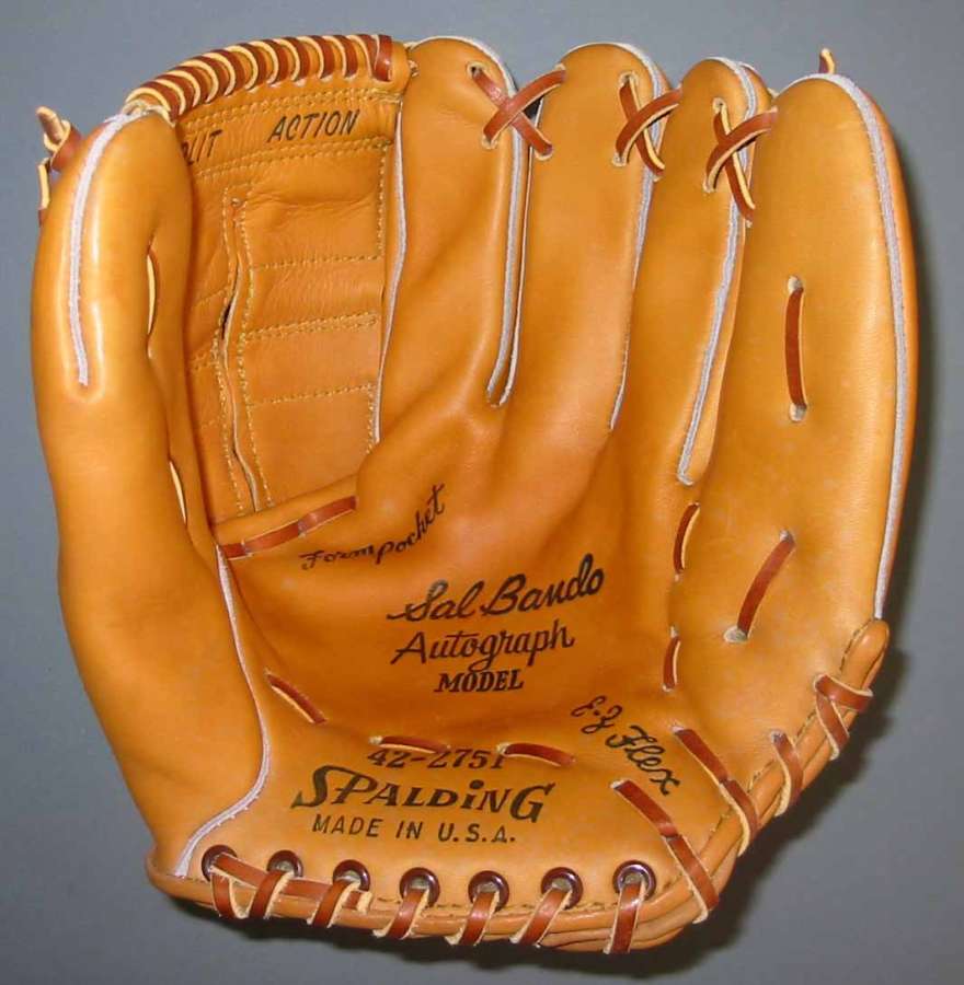 Sal Bando Spalding 422751 Front Spalding Baseball Glove Collector