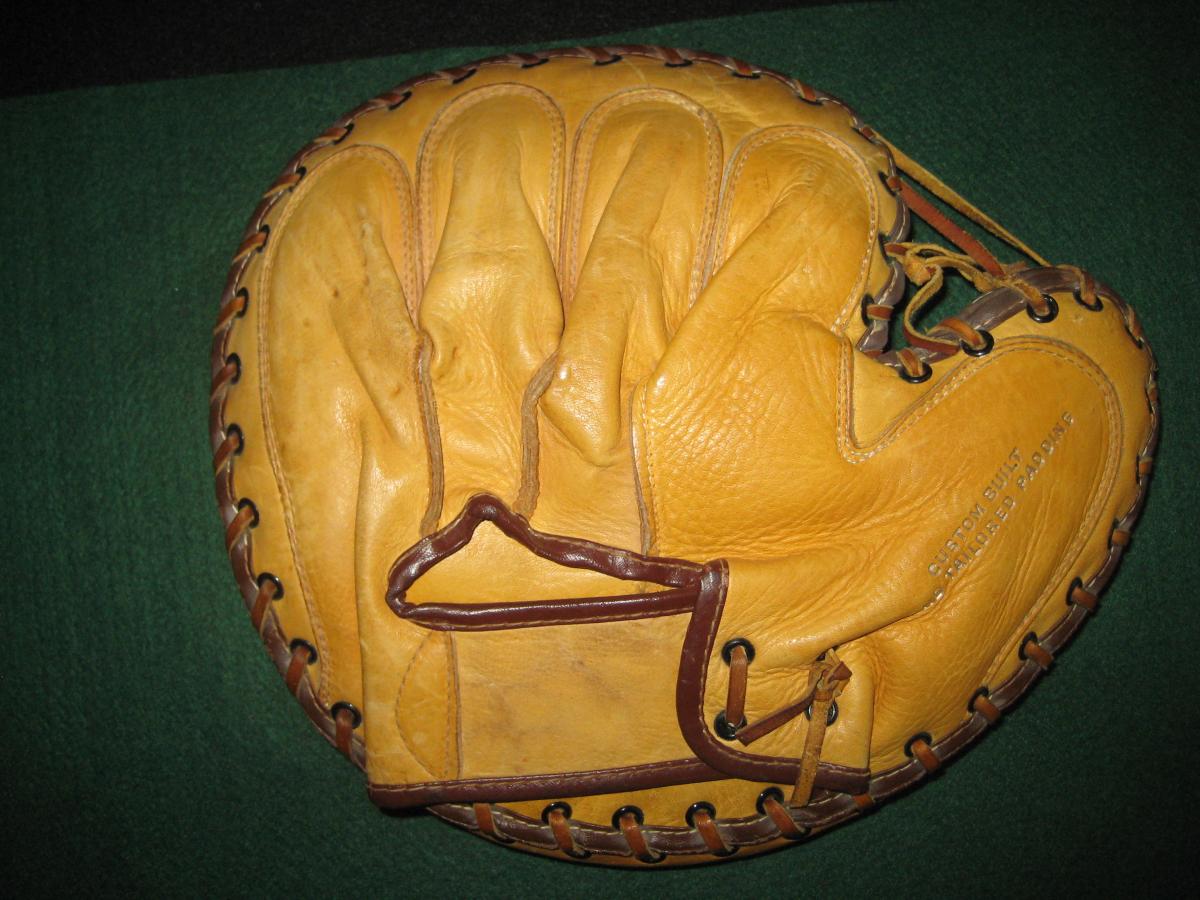 Rudy York Spalding 121 Back Catchers Mitts Spalding Baseball