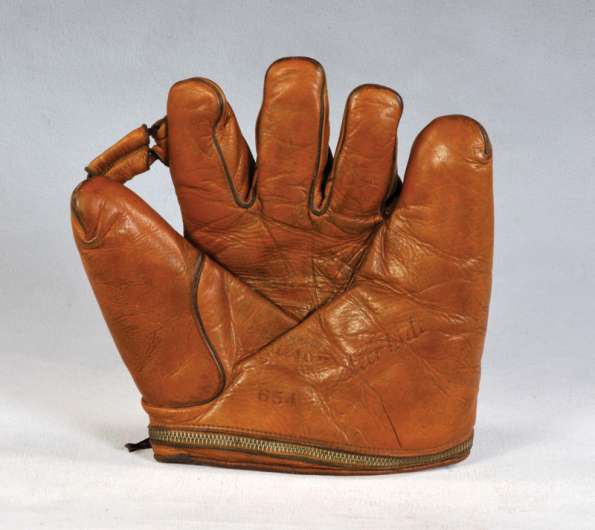 Wilson 654 Zipper Heel Front Wilson Baseball Glove Collector